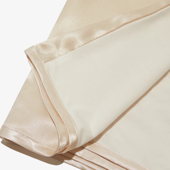 Silked Golden Tan Satin Pillow Sleeve - Picture 5 of 5